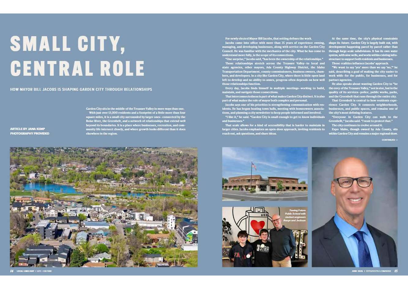Mayor Jacobs interviewed by Boise Lifestyle magazine